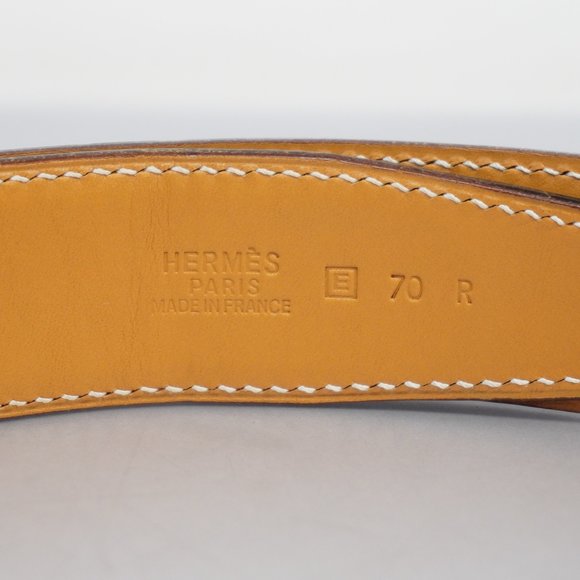 HERMESAuth  Constance Belt Constance E Stamped Natural Women's Leather Belt - Picture 3 of 5